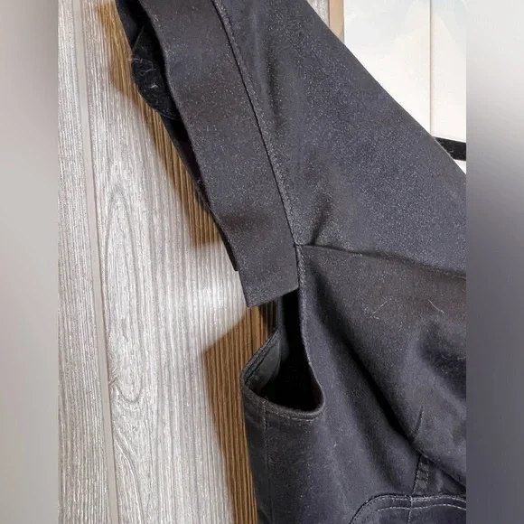 017. Maggy London Black Draped Bust Dress Size 4 - Picture 8 of 9